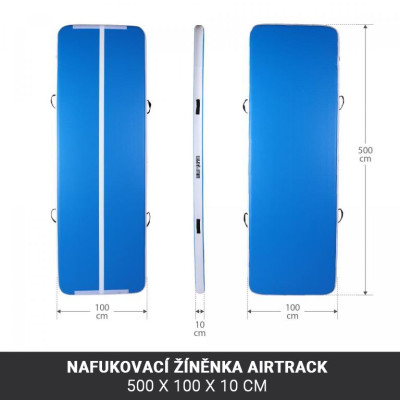 Gorilla Sports Nafukovacia žinenka AirTrack 500 x 100 x 10