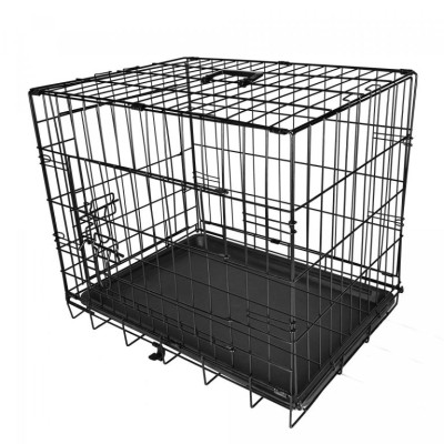 Leopet Klietka pre psy skladacia 76 x 45 x 51,5 cm, M, čiern