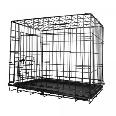 Leopet Klietka pre psy skladacia 76 x 45 x 51,5 cm, M, čiern