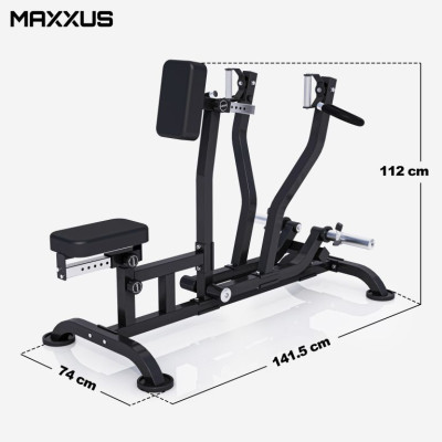 MAXXUS Posilovací stroj na chrbát, nastaviteľný, nosnosť 200