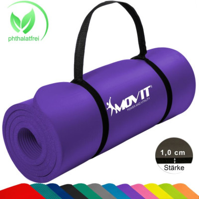 Gymnastická podložka MOVIT 183 x 60 x 1 cm - fialová