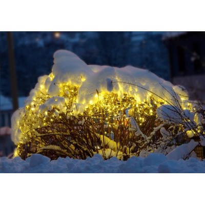NEXOS diLED svetelná sieť 100 LED, teplá biela + napájanie