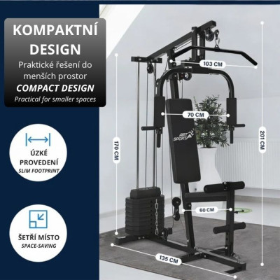 Multifunkčná posilňovacia veža, závažia 40,3 kg