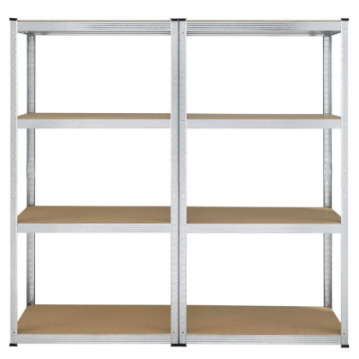Kovový regál Easy 2 ks 160x80x40 cm, 4 police, nosnosť 640kg