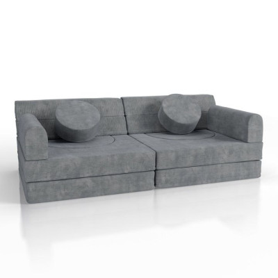 Dizajnová modulárna pohovka pre deti 150 cm, šalviová