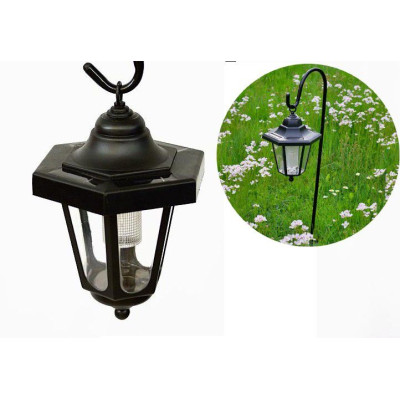 Záhradný solárny LED lampáš