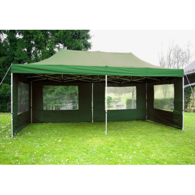 Záhradný párty stan 3 x 6 PROFI - nožnicový - zelený