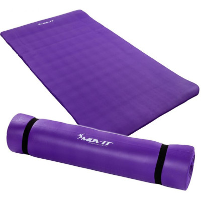 Podložka na jógu MOVIT 190 x 100 x 1,5 cm – fialová