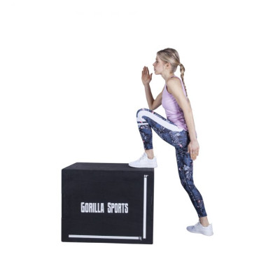 Gorilla Sports Plyobox v čiernej farbe