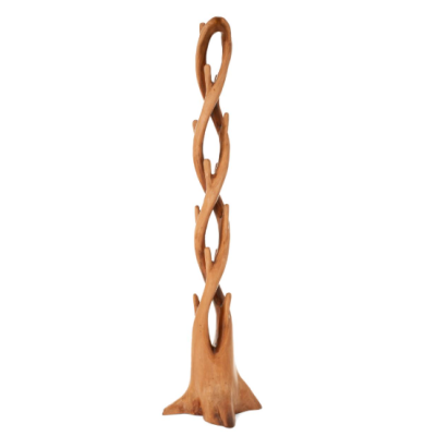 Vešiak DIVERO z masívneho mahagónu, 190 cm