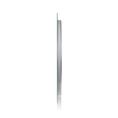 LED kúpeľňové zrkadlo 70x70 cm, okrúhle, s rámom