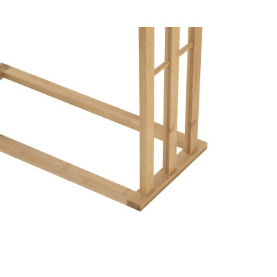 Bambusový vešiak na uteráky s tromi tyčami 82x54x24 cm