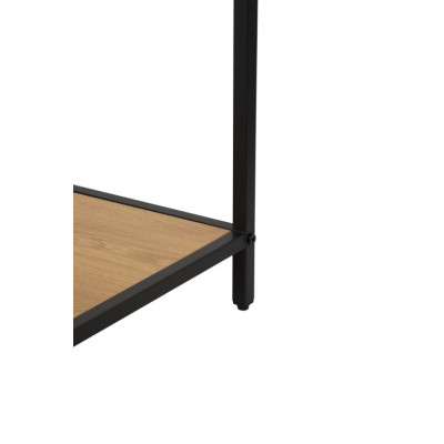 Otvorený regál s kovovým rámom a policami 114x185x35 cm