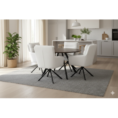 Okrúhly jedálenský stôl 120 cm hnedý, pre 4 - 5 osôb