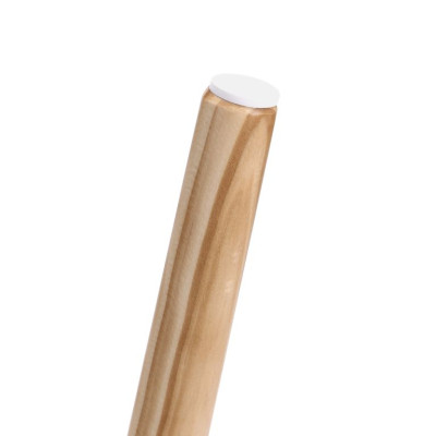 Sada minimalistických odkladacích stolíkov biela/drevo, 2