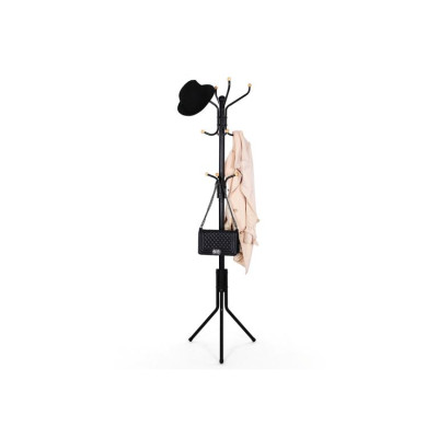 SONGMICS kovový vešiak 182 cm, čierny