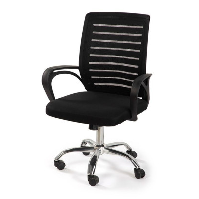 Ergonomická kancelárska stolička čierna, sieťovina