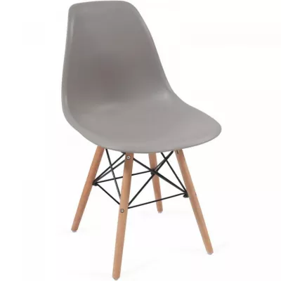 MIADOMODO sada jedálenských stoličiek, 4 kusy, sivé