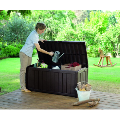Záhradný plastový úložný box GLENWOOD - 128 x 65 x 61 cm