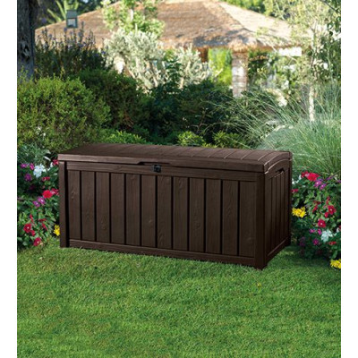 Záhradný plastový úložný box GLENWOOD - 128 x 65 x 61 cm