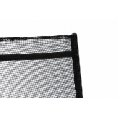 Sada dvoch záhradných polohovateľných stoličiek - čierna