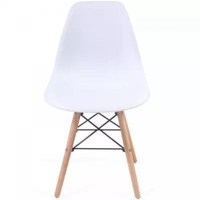 MIADOMODO sada jedálenských stoličiek, 4 kusy, biele