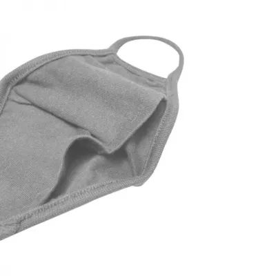 Bavlnené rúško dvojvrstvové - sivé, 10 ks