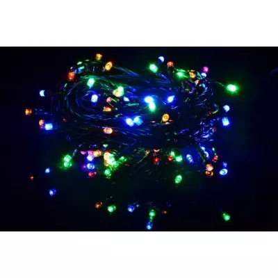 NEXOS Vianočná reťaz 4 m, 40 LED, farebná, zelený kábel