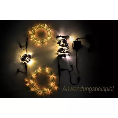 NEXOS diLED svetelný záves 200 LED, teplá biela, bez trafa