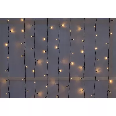 NEXOS diLED svetelný záves 200 LED, teplá biela, bez trafa