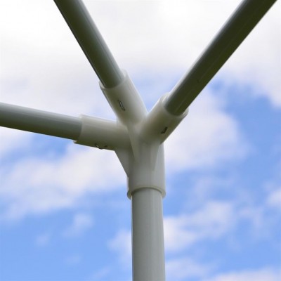 Záhradný párty stan - biely 3 x 3 m + 2 bočné steny Záhradný párty stan - biely 3 x 3 m + 2 bočné steny
