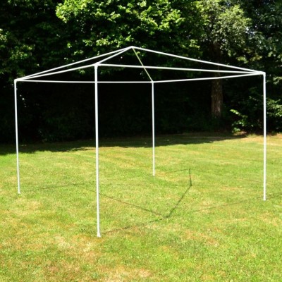 Záhradný párty stan - biely 3 x 3 m + 2 bočné steny Záhradný párty stan - biely 3 x 3 m + 2 bočné steny