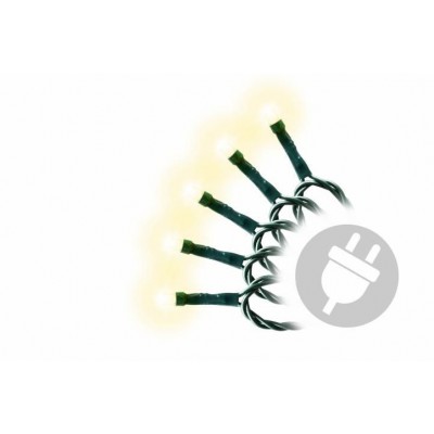 NEXOS Vianočná LED reťaz 18 m, 200 LED diód, teplá biela