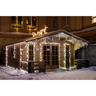 NEXOS Vianočná LED reťaz 18 m, 200 LED diód, teplá biela