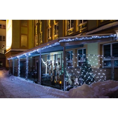 NEXOS Vianočná LED reťaz 18 m, 200 LED diód, teplá biela