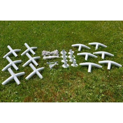 Záhradný stan - biely, 4 x 6 m