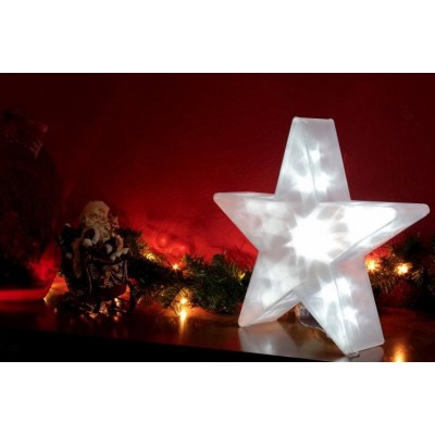 Vianočná dekorácia - Svetelná hviezda - 20 LED, 35 cm