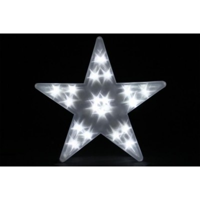Vianočná dekorácia - Svetelná hviezda - 20 LED, 35 cm