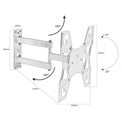 Profi držiak na TV a LCD monitory do 65 