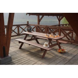 Záhradný drevený set PIKNIK FSC