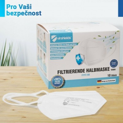 Ochranná maska, respirátor FFP2, 10 kusov