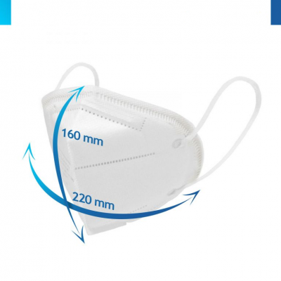 Ochranná maska, respirátor FFP2, 10 kusov