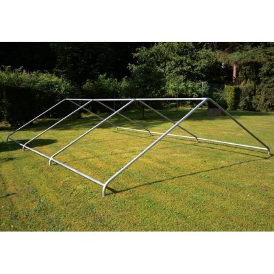 Záhradný stan - biela / červená, 4 x 6 m