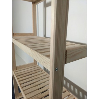 Drevený regál, 6 políc, 213 x 80 x 33 cm