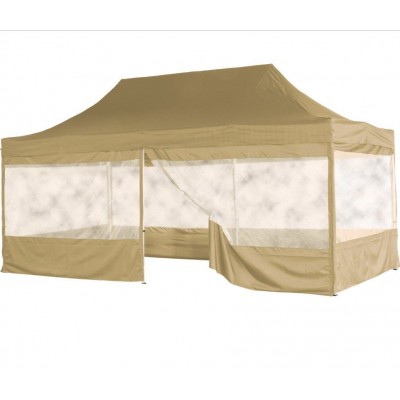 Záhradný párty stan 3 x 6 m INSTENT - nožnicový - champagne