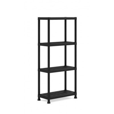 Plastový otvorený regál PLUS 60/4 - 135 x 60 x 30 cm
