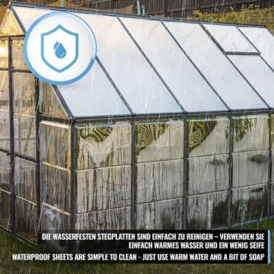 JAGO polykarbonátové skleníkové dosky, transparentné, 15 ks