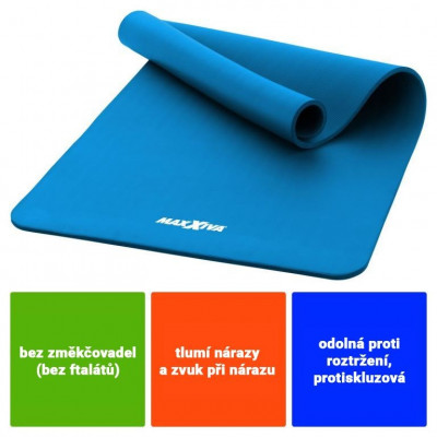 MAXXIVA Gymnastická podložka, 190 x 100 x 1,5 cm, modrá