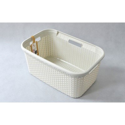 Kôš na prádlo RATTAN STYLE 45l krémový CURVER