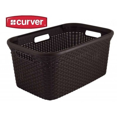Kôš na prádlo RATTAN STYLE 45l hnedý CURVER